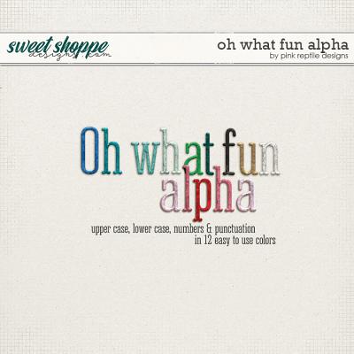 Oh What Fun Alpha by Pink Reptile Designs