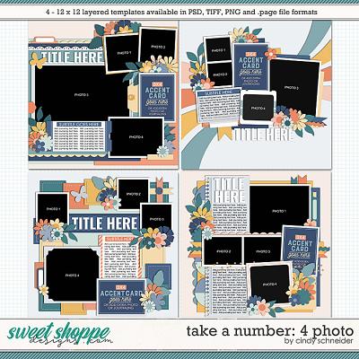 Cindy's Layered Templates - Take a Number: 4 Photo by Cindy Schneider