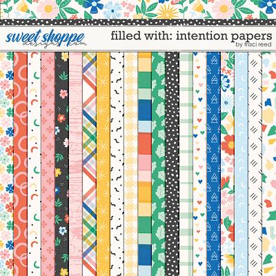 Filled With Intention 12x12 Papers by Traci Reed