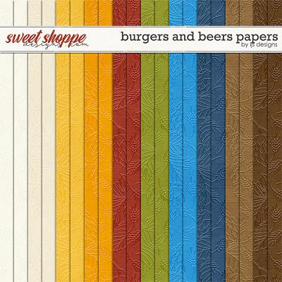 Burgers and Beers Papers by LJS Designs     