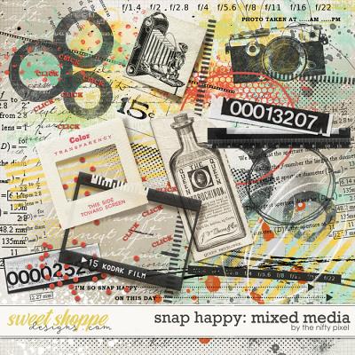 SNAP HAPPY MIXED MEDIA | by The Nifty Pixel