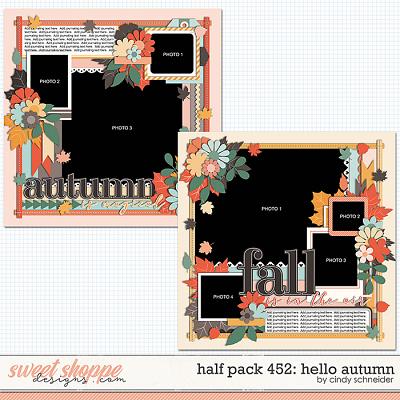 Cindy's Layered Templates - Half Pack 452: Hello Autumn by Cindy Schneider