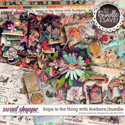 hope is the thing with feathers bundle: simple pleasure designs by jennifer fehr