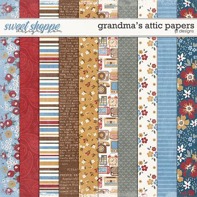 Grandma's Attic Papers by LJS Designs 