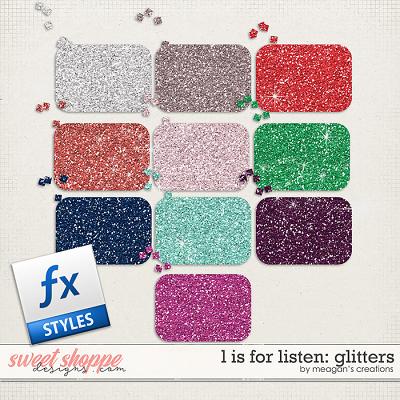 L is for Listen: Glitters by Meagan's Creations