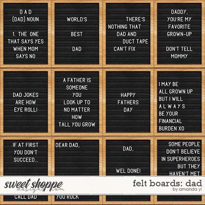 Felt Boards: Dad by Amanda Yi