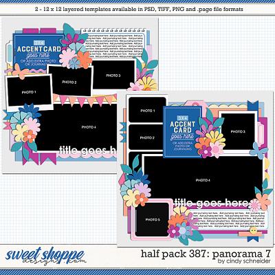 Cindy's Layered Templates - Half Pack 387: Panorama 7 by Cindy Schneider