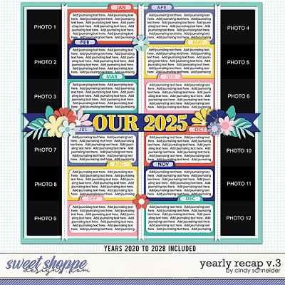 Cindy's Layered Templates - Yearly Recap V3 by Cindy Schneider