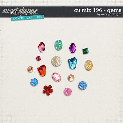 CU Mix 196 - gem stones by WendyP Designs