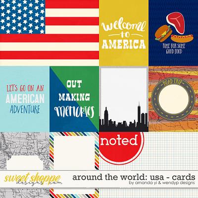 Around the world: USA - Cards by Amanda Yi and WendyP Designs