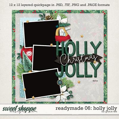 Readymade Template 06: Holly Jolly by Grace Lee
