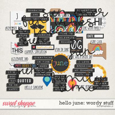 Hello June: wordy stuff by Amanda Yi