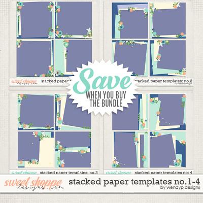 Stacked paper templates no. 1 - 4 by WendyP Designs
