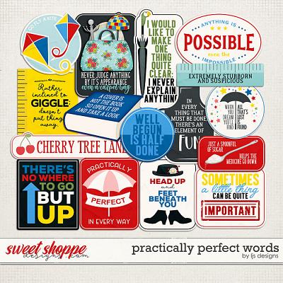 Practically Perfect Words by LJS Designs