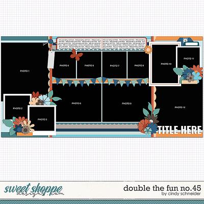 Cindy's Layered Templates - Double the Fun No. 45 by Cindy Schneider