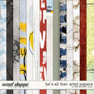 He's all that: artsy papers by Little Butterfly Wings