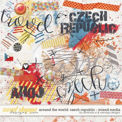 Around the world: Czech Republic - Mixed Media by Amanda Yi & WendyP Designs