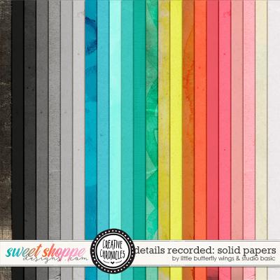 Creative Chronicles: Details Recorded Solids by Little Butterfly Wings & Studio Basic