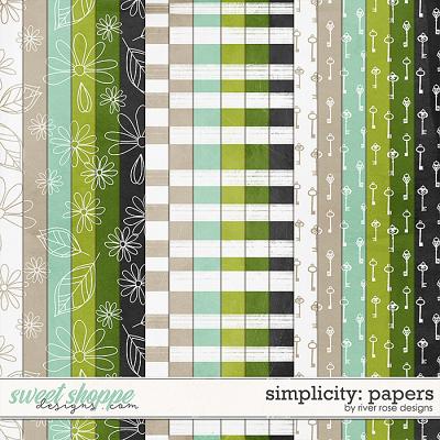 Simplicity: Papers by River Rose Designs