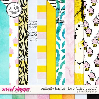 Butterfly Basics - Love (artsy papers) by Little Butterfly Wings