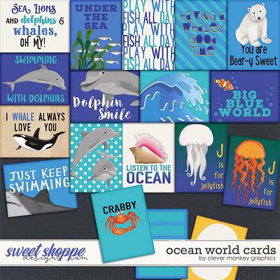 Ocean World Cards by Clever Monkey Graphics 