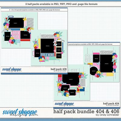Cindy's Layered Templates - Bundled Half Packs 404 & 406 by Cindy Schneider