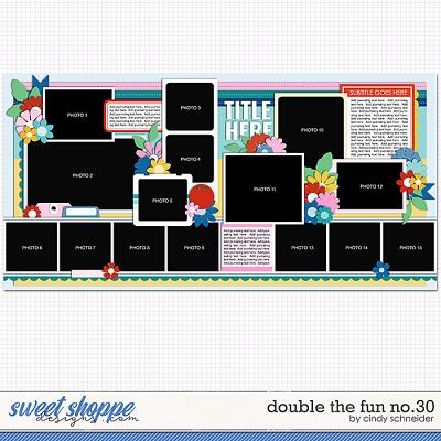 Cindy's Layered Templates - Double the Fun No.30 by Cindy Schneider