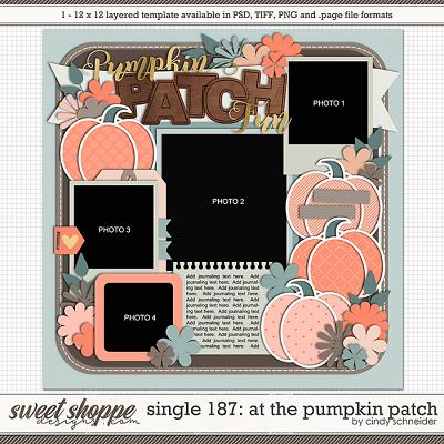 Cindy's Layered Templates - Single 187: At the Pumpkin Patch by Cindy Schneider
