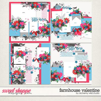 Farmhouse Valentine Layered Templates by Amber 