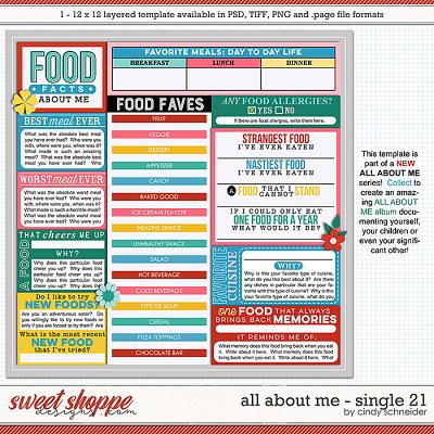 Cindy's Layered Templates - All About Me: Single 21 by Cindy Schneider