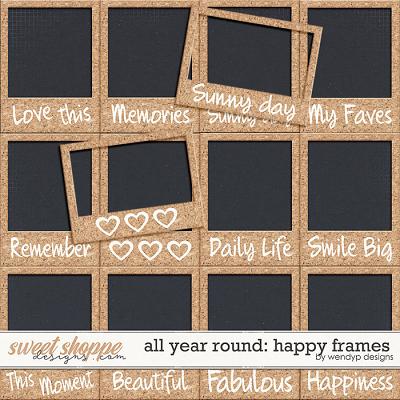 All year round: Happy frames by WendyP Designs