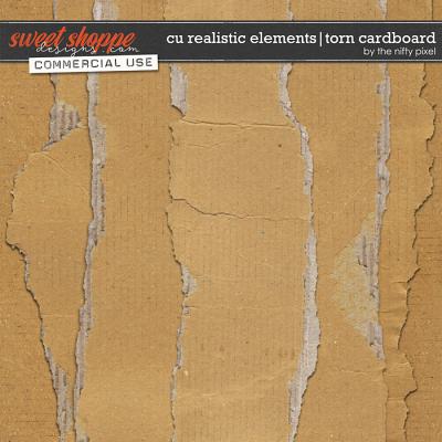 CU REALISTIC ELEMENTS | TORN CARDBOARD by The Nifty Pixel