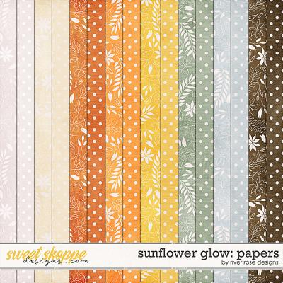 Sunflower Glow: Papers by River Rose Designs