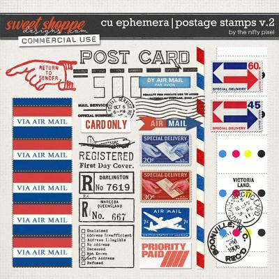 CU EPHEMERA | POSTAGE STAMPS V.2 by The Nifty Pixel