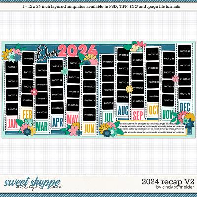 Cindy's Layered Templates - 2024 Recap V.2 by Cindy Schneider
