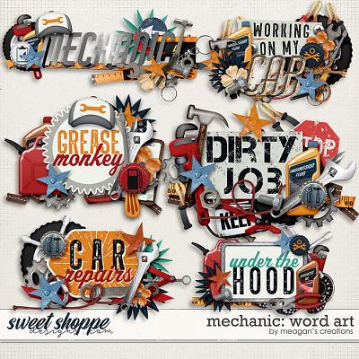 Mechanic: Word Art by Meagan's Creations