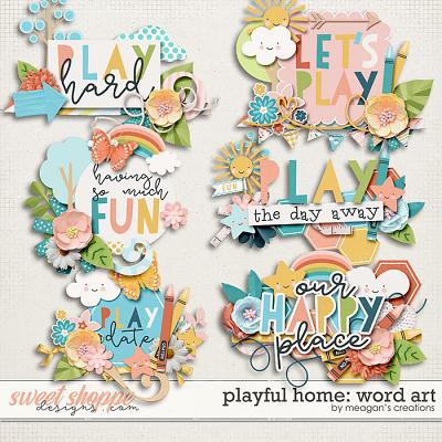 Playful Home: Word Art by Meagan's Creations