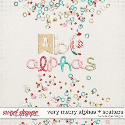 Very Merry Alphas + Scatters by River Rose Designs