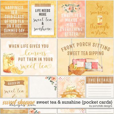 Sweet Tea & Sunshine Pocket Cards by Ponytails