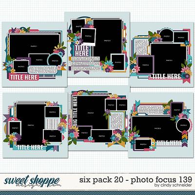 Cindy's Layered Templates - Six Pack 20: Photo Focus 139 by Cindy Schneider