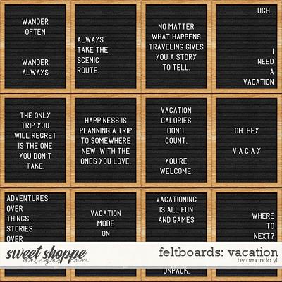 Feltboards: vacation by Amanda Yi