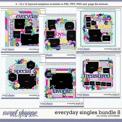 Cindy's Layered Templates - Everyday Singles Bundle 8 by Cindy Schneider