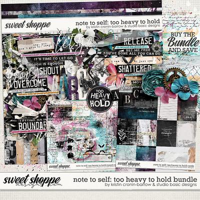 Note To Self: Too Heavy To Hold Bundle by Kristin Cronin-Barrow & Studio Basic