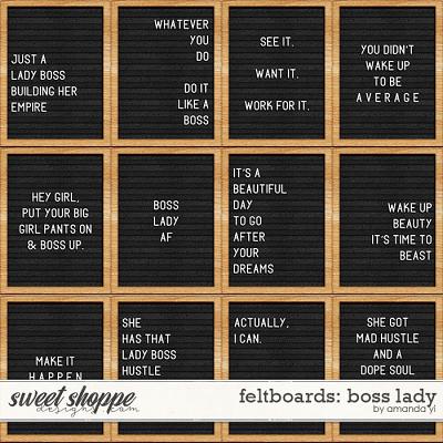 Feltboards: boss lady by Amanda Yi