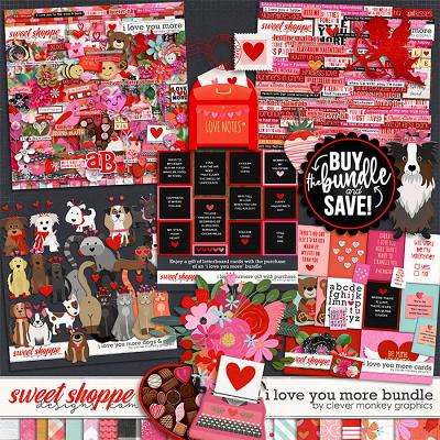 I Love You More Full Bundle by Clever Monkey Graphics