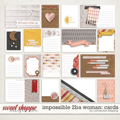 Impossible to be a Woman Journal Cards by Connection Keeping