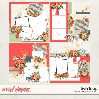 Live Loud Layered Templates by Amber