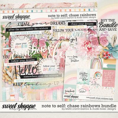 Note To Self: Chase Rainbows Bundle by Kristin Cronin-Barrow & Studio Basic