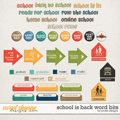 School is Back Word Bits by JoCee Designs