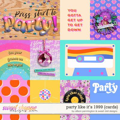 Party Like It's 1999: Pocket Cards by Sweet Doll Designs & Allison Pennington